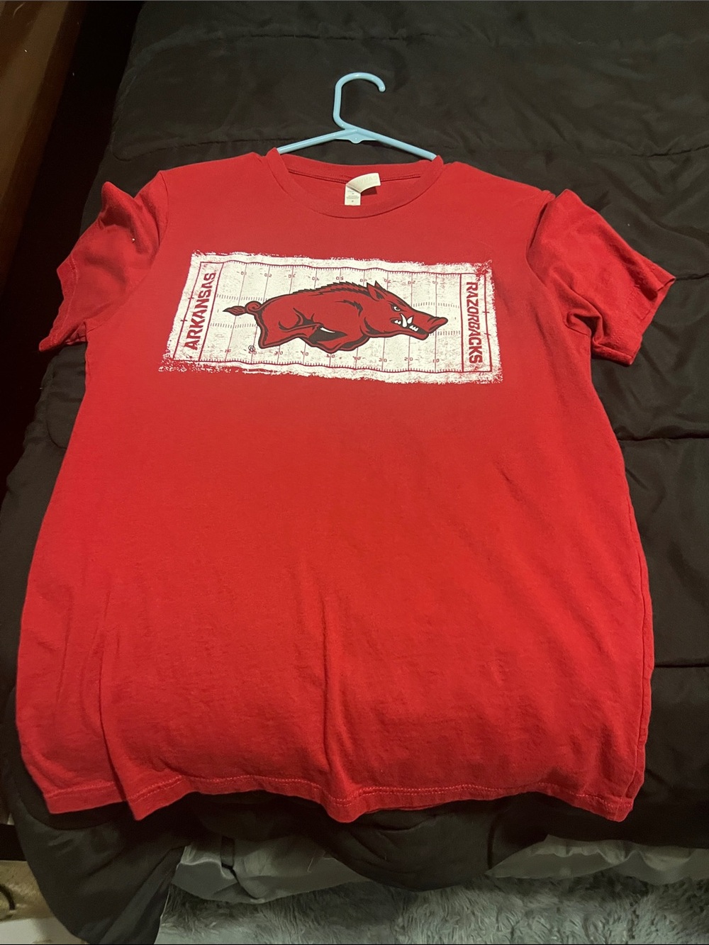Arkansas Razorbacks Red Graphic Tee - Collegiate Short Sleeve Shirt